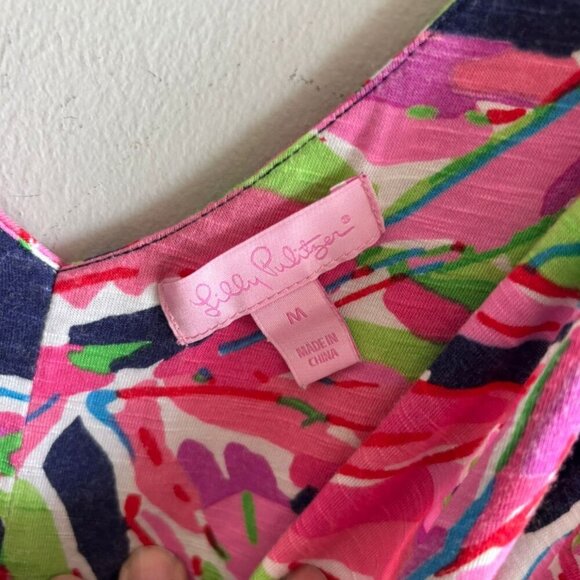 Lilly Pulitzer Womens The Vias Stretch Villa Floral Maxi Dress Multicolor Size M - Picture 7 of 10
